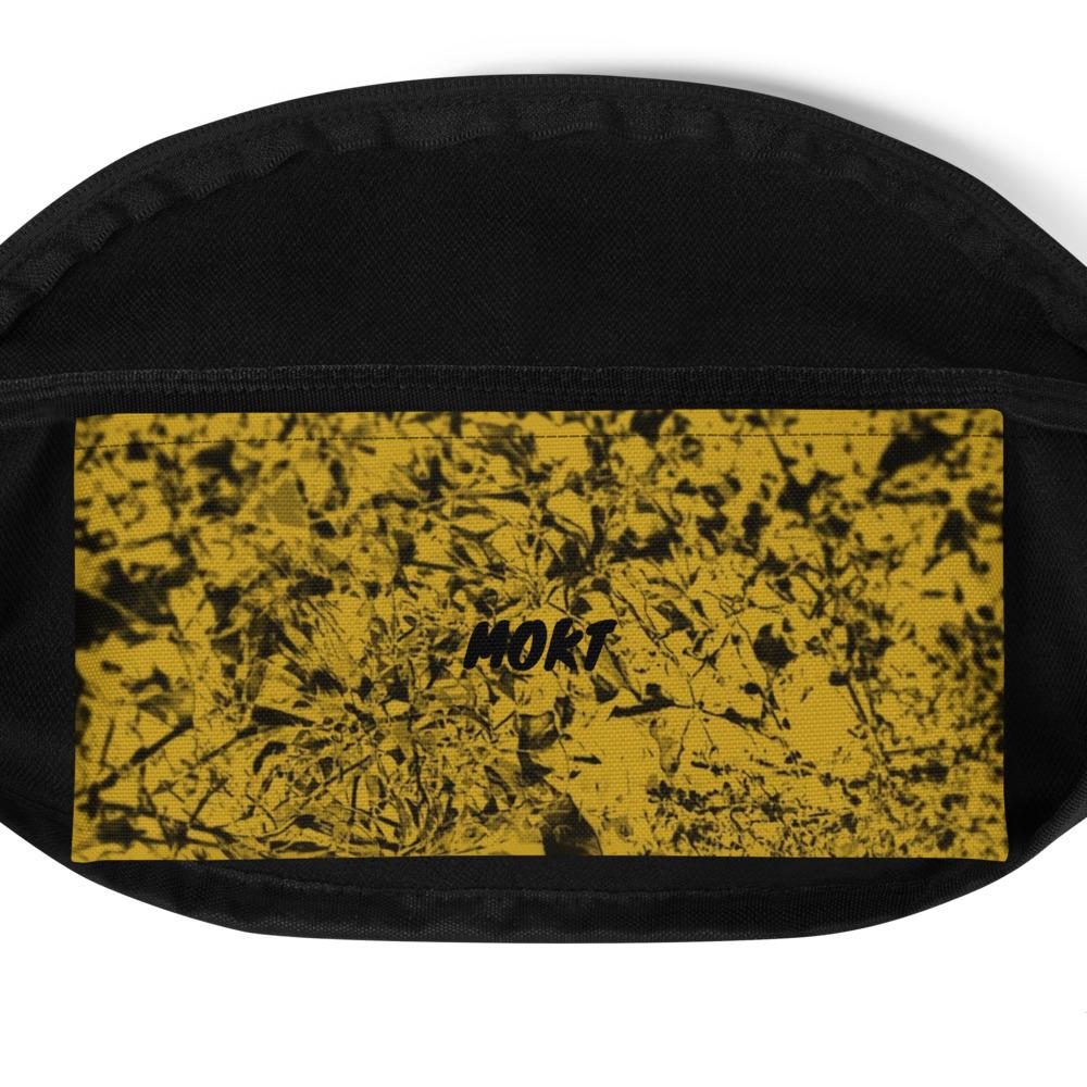 MOKT Yellow& Black Edition Unisex Fanny pack Inside picture of the fanny pack 