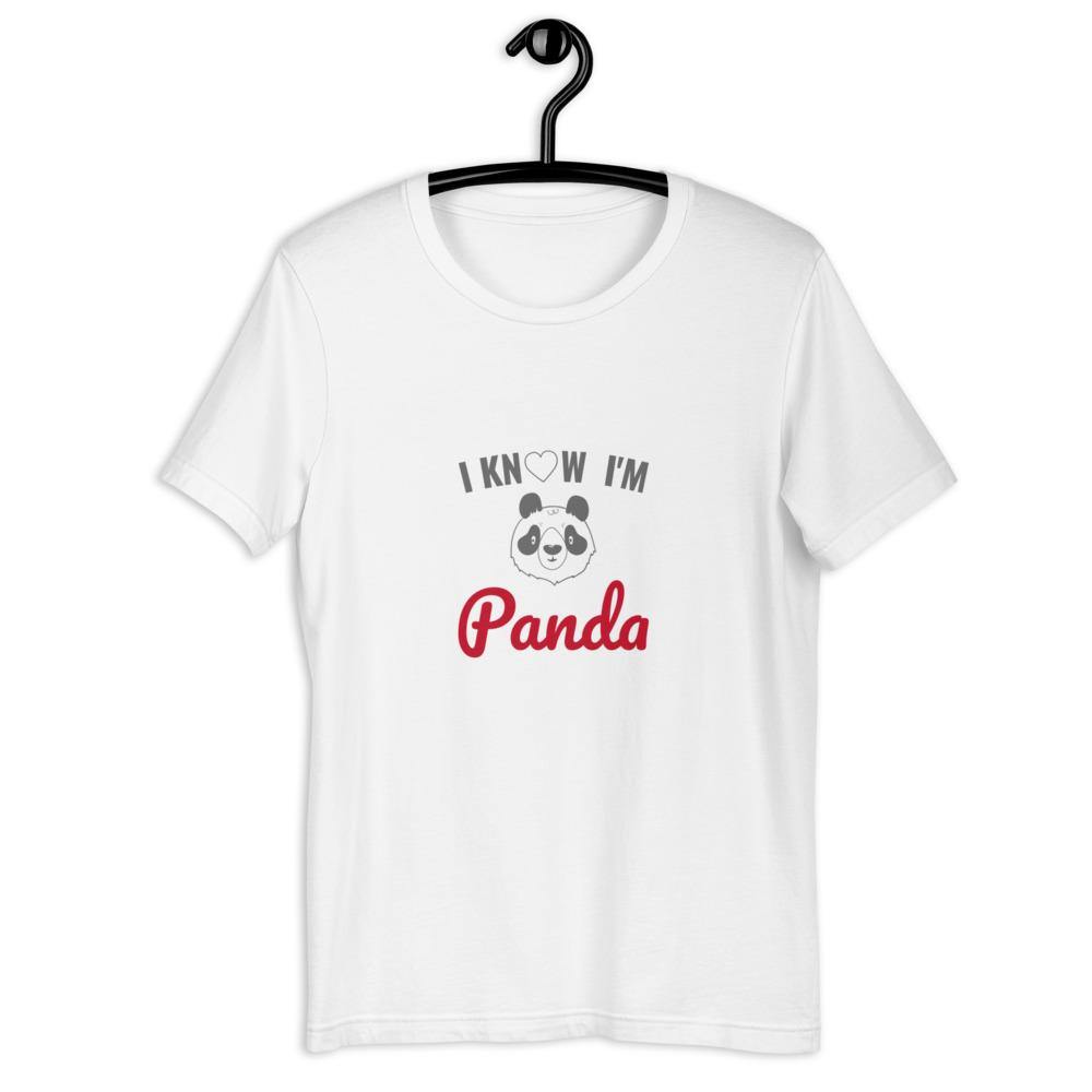 I know I'm a Panda Unisex T-Shirt - MOKT